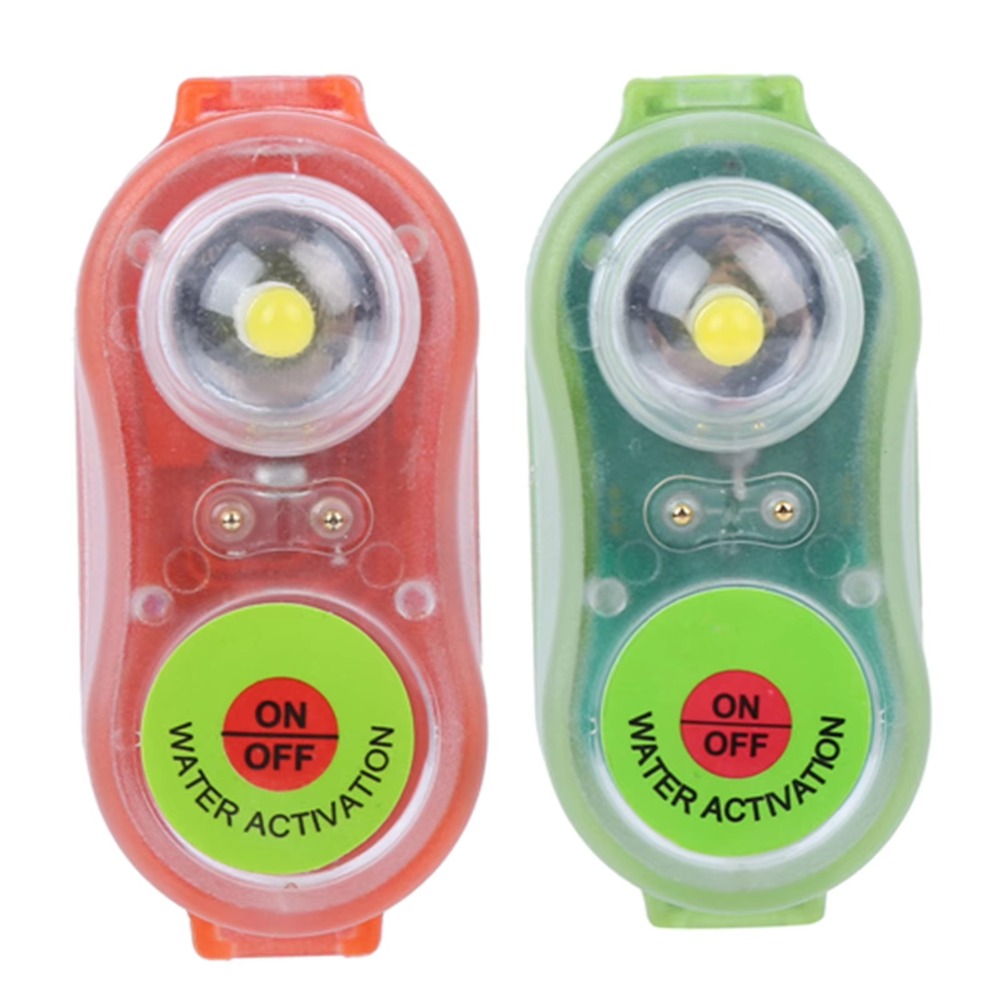 Life Jacket - 1/2 ชิ้น ไฟ LED กันน้ำสำหรับเสื้อชูชีพ ไฟสัญญาณฉุกเฉินน้ำหนักเบา