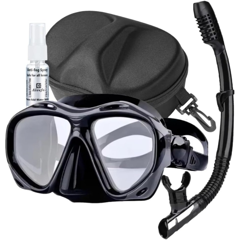 Snorkeling Gear - หน้ากากดําน้ําสายตายาว (+2.0 ถึง +5.0)- สายตายาวด้วยกระจกนิรภัยป้องกันหมอก +