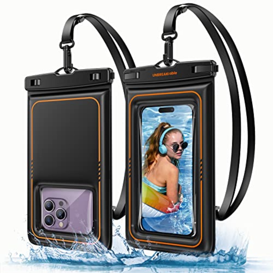 Dry Bag Waterproof - ซองกันน้ำสำหรับโทรศัพท์แบบลอยน้ำ 2 ชิ้น, ซองกันน้ำ IPX8 สำหรับโทรศัพท์มือถือ