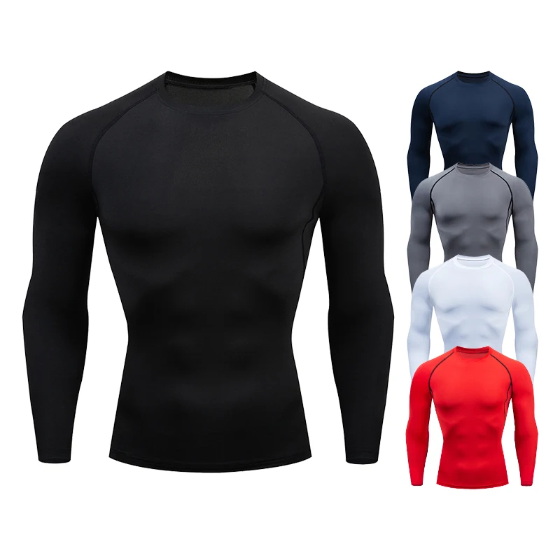 Mens กีฬาสำหรับฟิตเนสเสื้อยืดเ - Rash Guard บทวิจารณ์และราคา