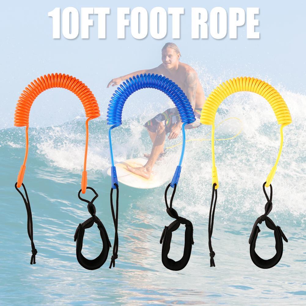 เชือกผูก10FT แบบม้วนเชือกสำหรั - Surfboard Leash บทวิจารณ์และราคา