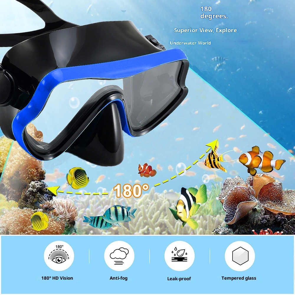ชุดดำน้ำตื้น หน้ากากดำน้ำและสน - Snorkel Set บทวิจารณ์และราคา